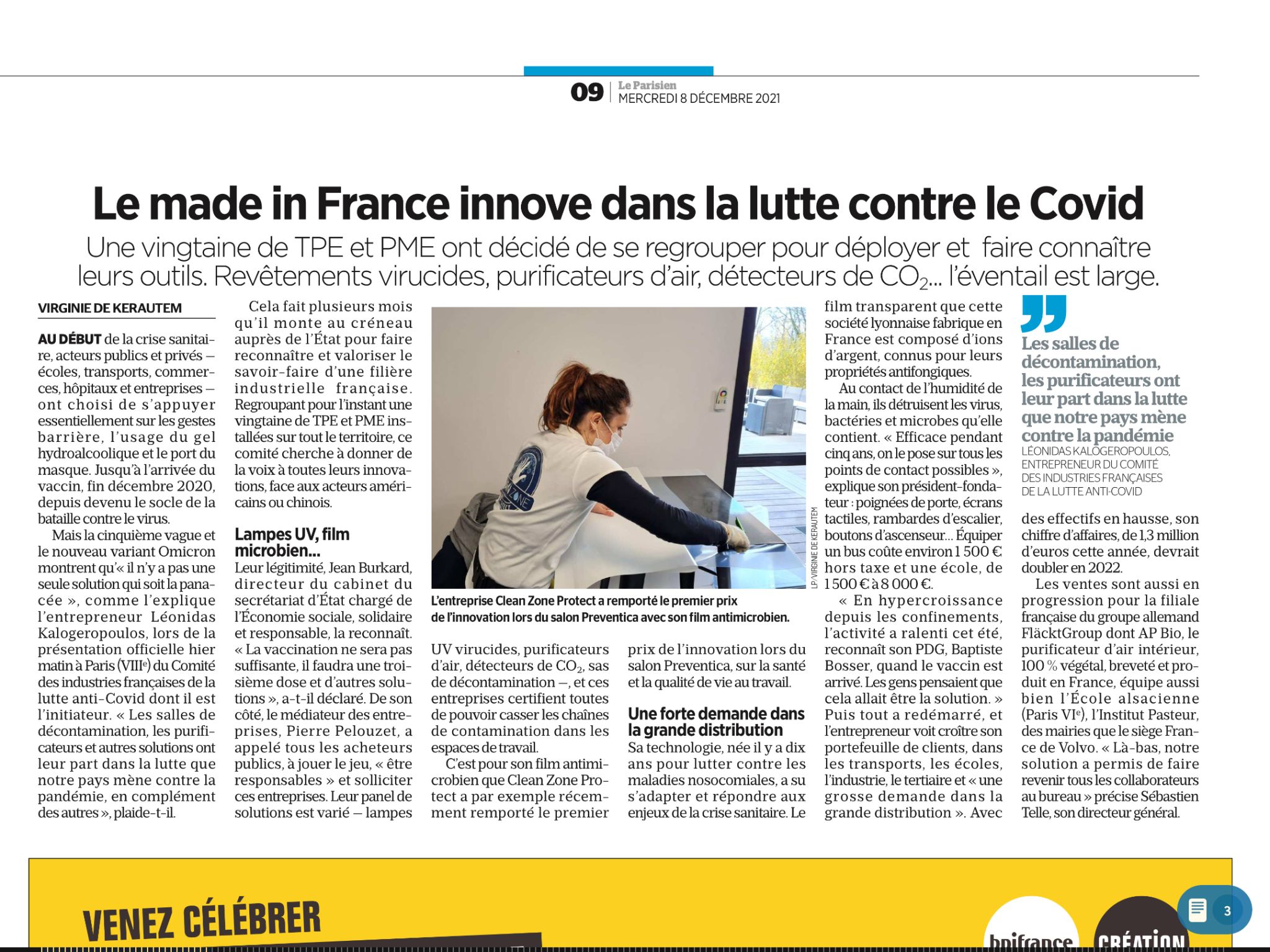 Le made in France innove dans la lutte contre le Covid